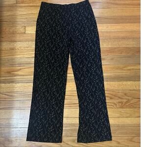 Coldwater Leaf Black Pants